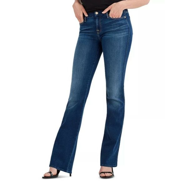 7 For All Mankind Denim - 7 For All Mankind Jeans Womens Size 30 Kimmie Bootcut 29 Mid Rise Dark W…
